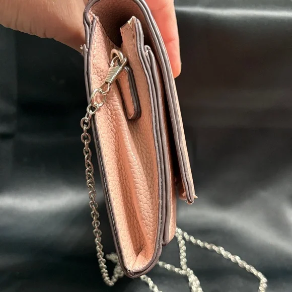 Steve Madden Blush Pink Clutch with Chain - Picture 8 of 11
